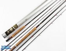 Orvis Western 10ft 3 piece graphite trout fly rod line #7 weight 3 ¾ oz, burgundy lined and snake