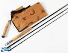 Orvis USA graphite sea trout rod 11' 3pc with 5" plug-in extension, alloy uplocking reel seat, lined
