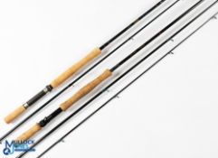 Daiwa graphite sea trout CF98-11.3H fly rod 11' 3" 3pc, line 7/9#, 15" handle, alloy double up