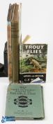 4 Period Fishing Books, to include Map of the Trout & Salmon Waters of England & Wales 1958 ed,