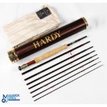 Hardy Bros Deluxe Smuggler classic carbon trout fly rod 9' 6" 8pc line 6#, brass uplocking reel seat