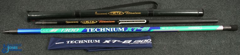 Browning Black Titanium 12m pole, in its original case - with Shimano Technium XTB 1300 pole -
