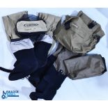 Pair of Vision Extreme booted thigh waders size M, in its original mesh bag, plus a pair of