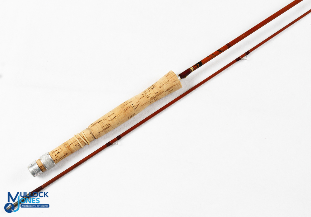 Sharpes Aberdeen the Featherweight Scottie 6ft 2 piece impregnated cane fly rod burgundy whipped