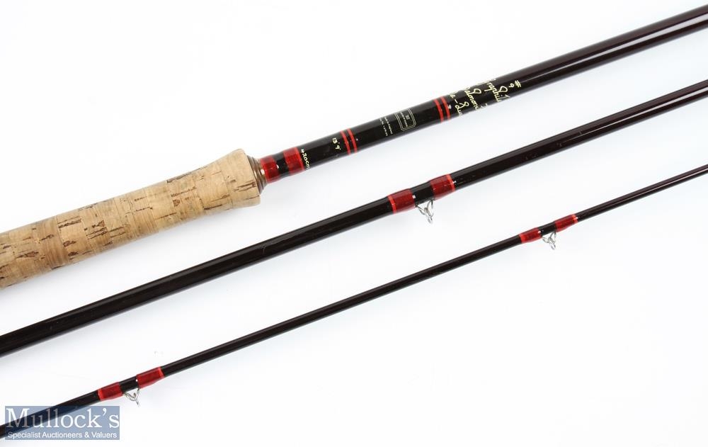 Hardy Bros graphite salmon fly deluxe carbon rod 13' 9" 3pc line 9#, 26" handle, alloy uplocking - Image 2 of 3