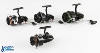 Another collection of Mitchell fixed spool reels, to include: Match High Speed automatic, bail VG,
