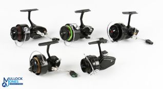A collection of Mitchell fixed spool reels, all with good bails and running smoothly - as follows: