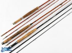Adder carbon trout fly rod 9' 6" 3pc 6/8# uplocking reel seat, lined butt rings in Sumo Cordura