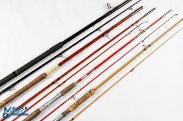 Collection of glass rods comprising: Shakespeare OMNI 1852-300 rod 3m 2pc Action M, 26" composite