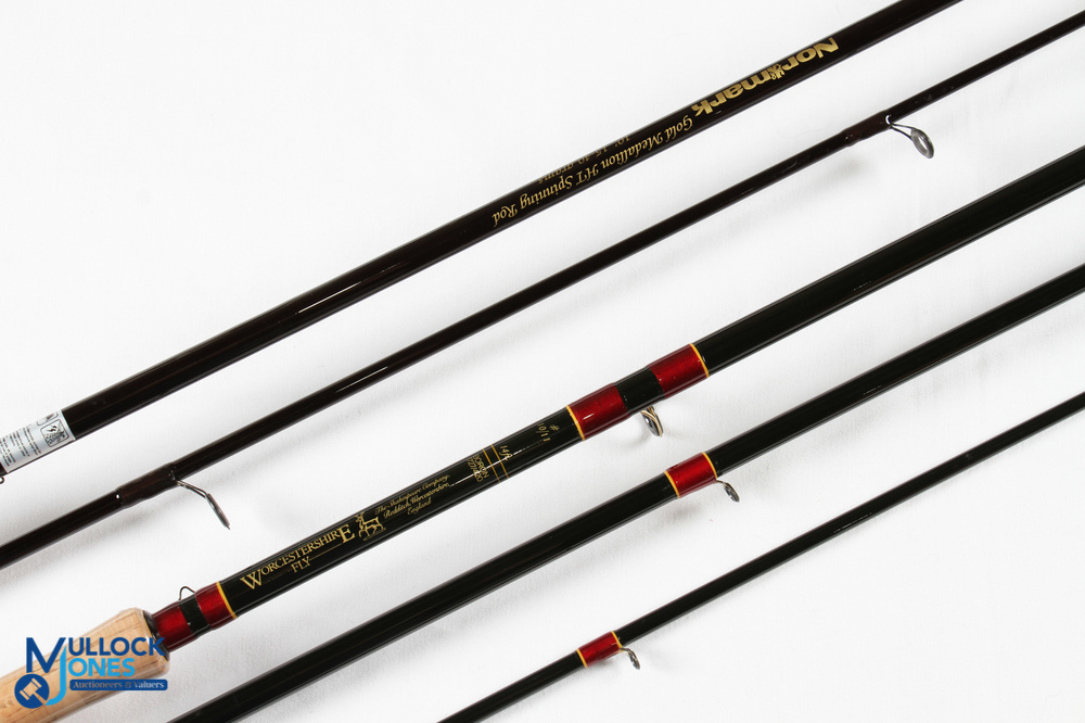 Worcestershire Fly Shakespeare Boron salmon fly rod 14' 3pc line 10/11#, 24" handle, alloy double - Image 2 of 2