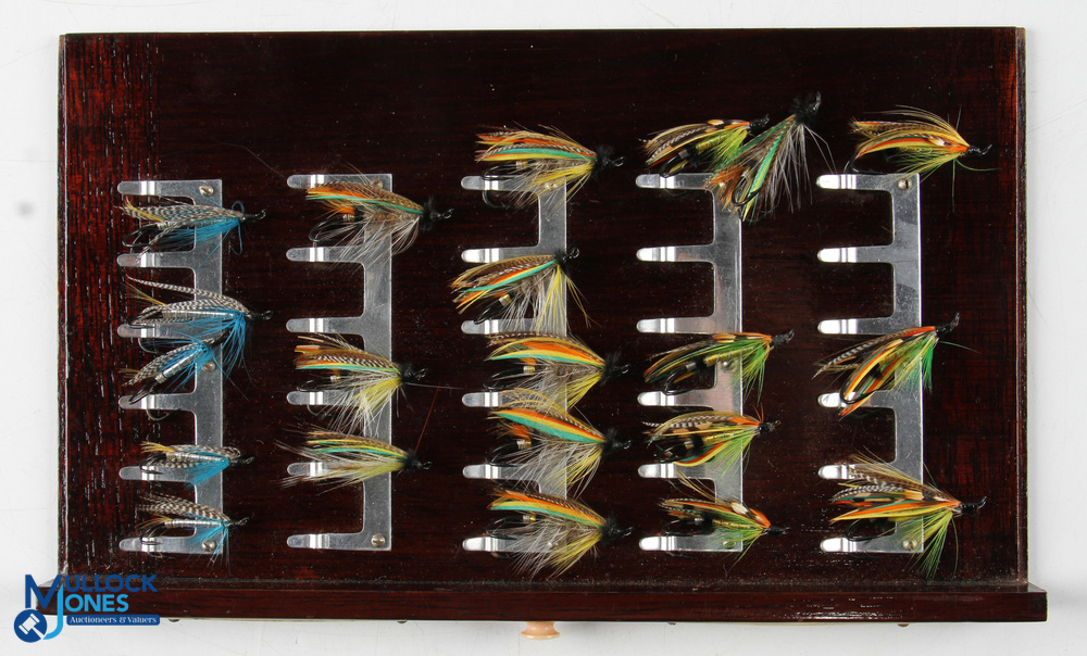 A scarce and fine Hardy "The Unique" salmon fly cabinet - mahogany rectangular cabinet with fall - Image 7 of 16