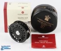 Hardy Bros "The Ultralite Disc" alloy trout fly reel, black spool, limited edition No 723, 2 screw