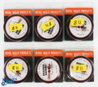 6x Royal Wulff Products braided Dacron fly line backing white, 20 lb, 200 yds, unused (6)