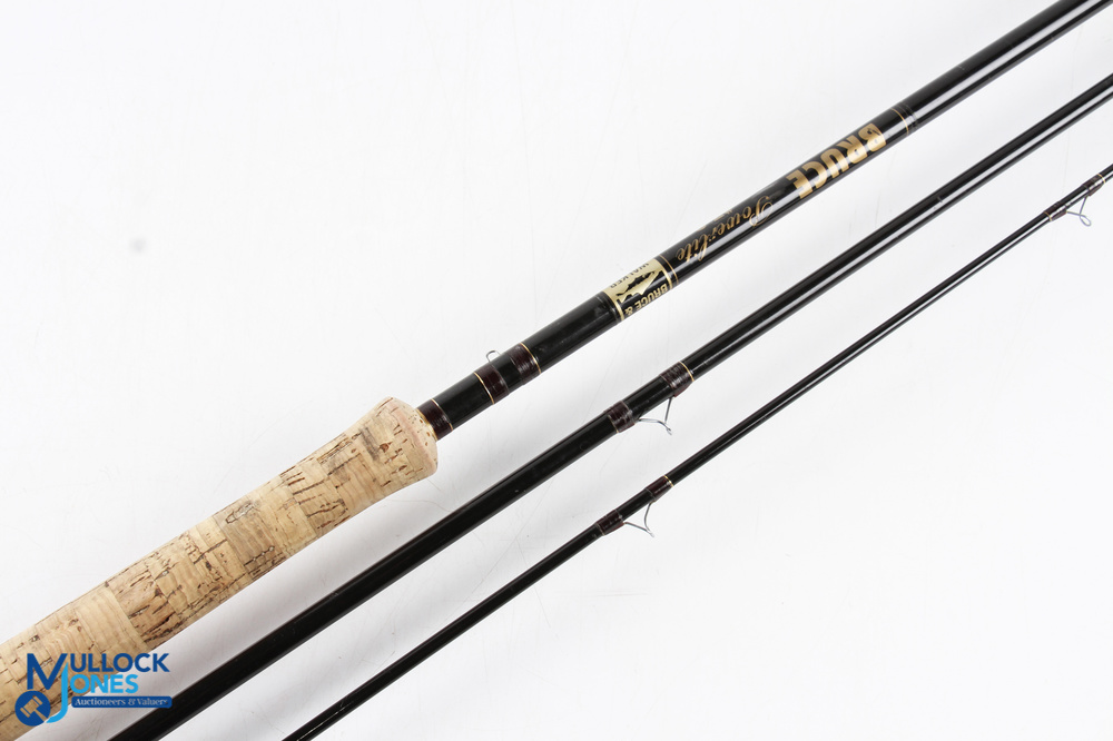 Bruce & Walker Powerlite 13' 3 piece carbon fly rod, #7-9, lined butt and tip rings, snake - Image 2 of 3