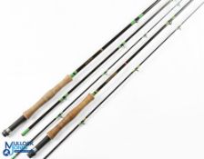 Mackenzie - Philips The Yorkshire Graphite trout fly rod 9ft 3in 2 piece line 5/9# uplocking reel