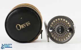 Orvis USA Battenkill 5/6 disc alloy trout fly reel with spare spool, made in England, 3 1/8"