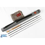 Hardy Alnwick "The Ultralight Travel" carbon trout fly rod 9 1/2' 4pc line 7#, alloy uplocking