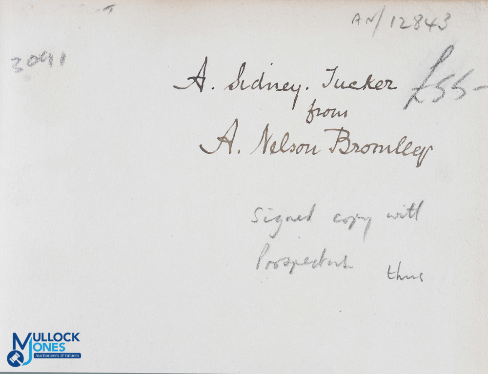 1930 A Fly Fisher's Reflections 1860-1930 A Nelson Bromley with a signed covering letter from author - Image 3 of 4