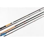 Worcestershire Fly Shakespeare Boron salmon fly rod 14' 3pc line 10/11#, 24" handle, alloy double