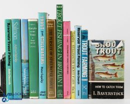 Trout and Salmon Fishing Books a good collection of 12 H/b books, to include: The Pursuit Of Still