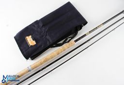 Bruce & Walker Powerlite 13' 3 piece carbon fly rod, #7-9, lined butt and tip rings, snake