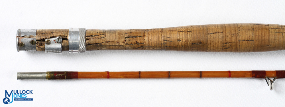 Hardy Alnwick "J J H Triumph" palakona split cane trout fly rod No 56275 8' 6" 2pc line 6# alloy - Image 3 of 4