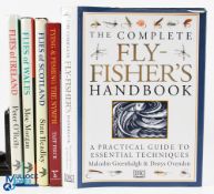 5 Fly Fishing Books, to include Trout & Salmon Flies of Ireland Peter O'Reilly 1996 - has notes to