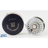 Hardy Bros "Marquis 8/9" alloy multiplier trout fly reel 3 5/8" spool, 2 screw latch, black