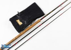 Bruce & Walker Silver Stream light 12ft 3 piece sea trout fly rod 6/8# 24" handle with alloy reel
