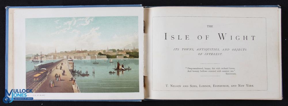 "Views of The Isle Of Wight" c1870s- Book with 12 Baxter style multicoloured print style - Image 2 of 2