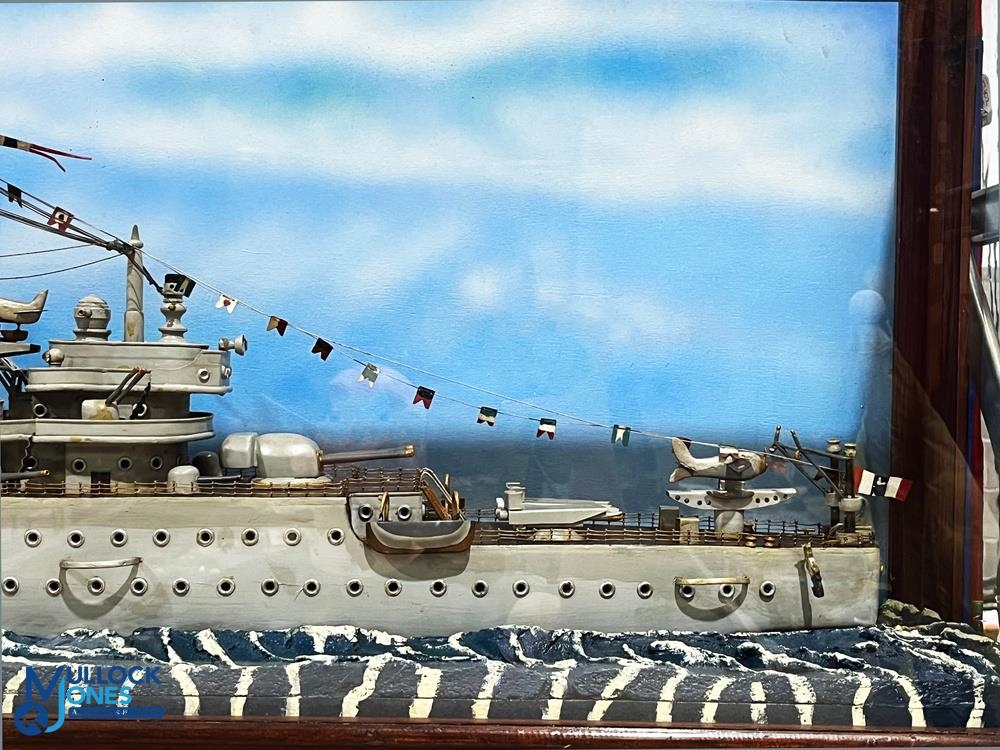 Scratch Built Model Diorama of the German Cruiser Admiral Graf Spree, scuttled at the battle of - Image 4 of 4