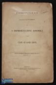 Cape of Good Hope - Representative Assembly 1850 - Correspondence, presented to both Houses of