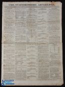War with America 1812-15 - President Madison's Message 1814 - original issue of The Staffordshire