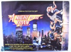 A Night on The Town UK Quad Poster Comedy 1987 40x30" approx. kept rolled, ex Cinema Stock
