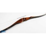 Vintage Ben Pearson Archery Recurve Bow AE-1762 58" 45# -28 - arrow rest on right hand side good