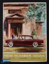 New Humbee Hawk 1959 Sales Brochure - an impressive fold out brochure with 11 multicoloured