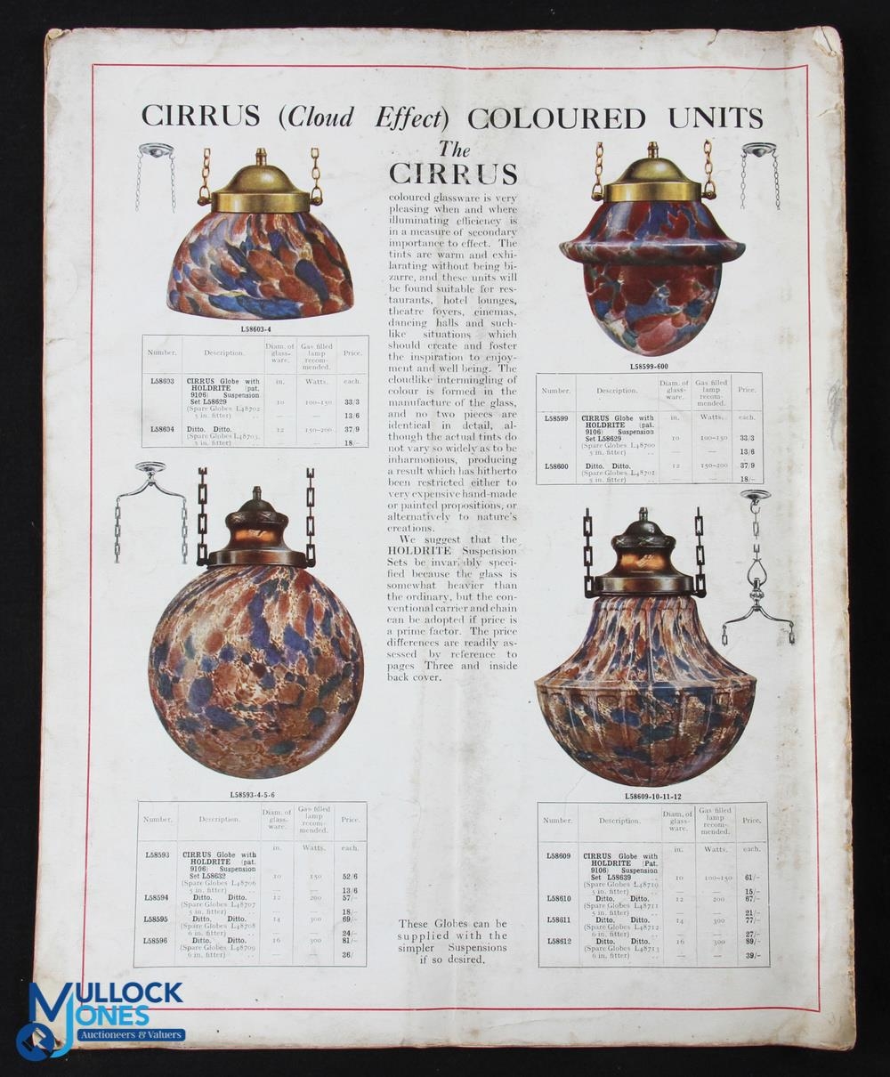 The Holdrite c1920s Sales Brochure - 16 page catalogue of Art Nouveau hanging lamps of every - Image 2 of 2