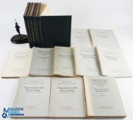 Birmingham Archaeological Society - Transactions 1951/85 6 vols - bound in blue cloth, 10 in grey