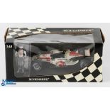 Special Edition Jenson Button 2006 Honda RA106 Minichamps Diecast Model 1:18 with Standing Figure