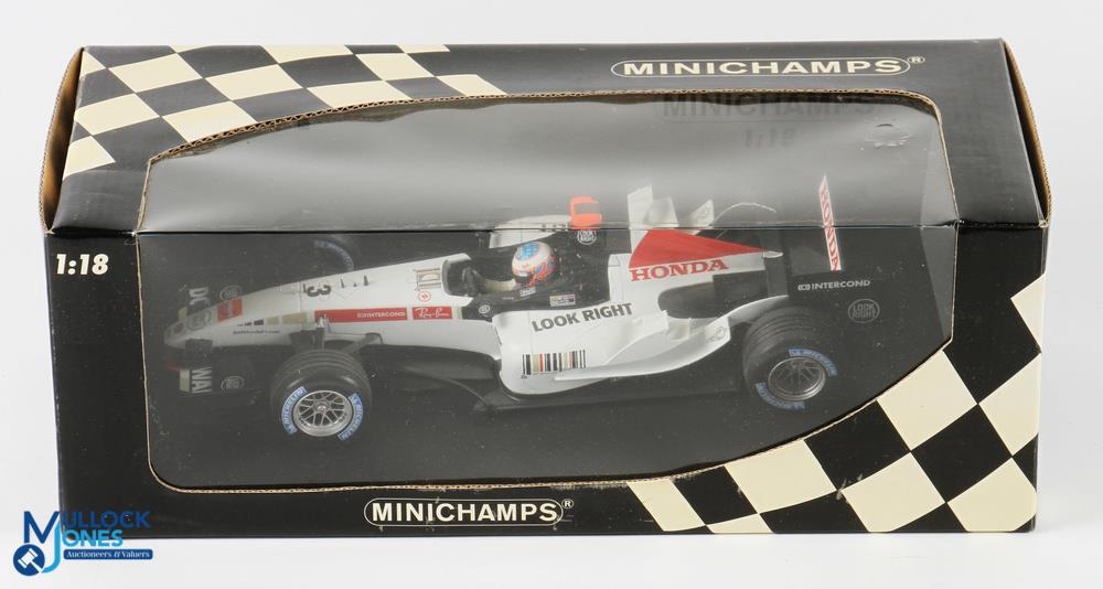 Jenson Button 2006 BAR Honda 007 Minichamps Diecast Model 1:18 100 050003 - boxed