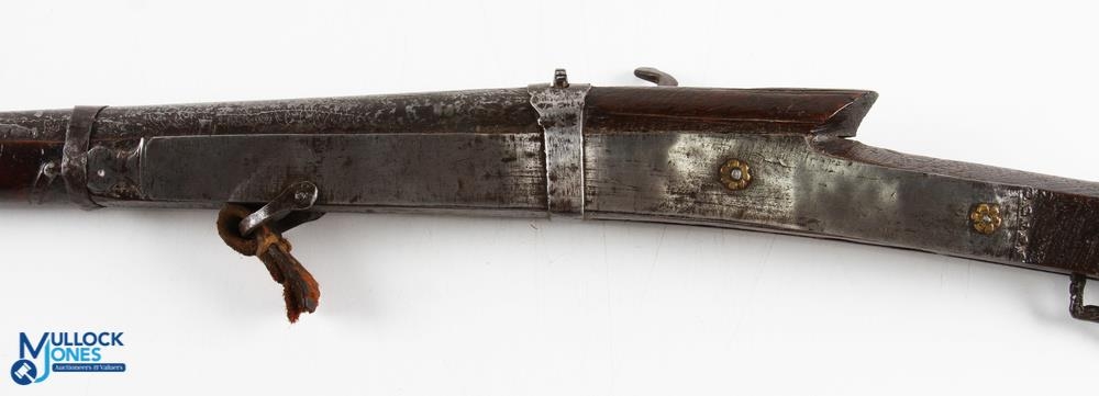 India & Punjab - Indian matchlock rifle (torador) scarce Sikh matchlock made during the reign of - Image 6 of 7