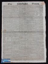 James Monroe - President of the USA - 1820 - original issue of The Times, 18 December 1820,