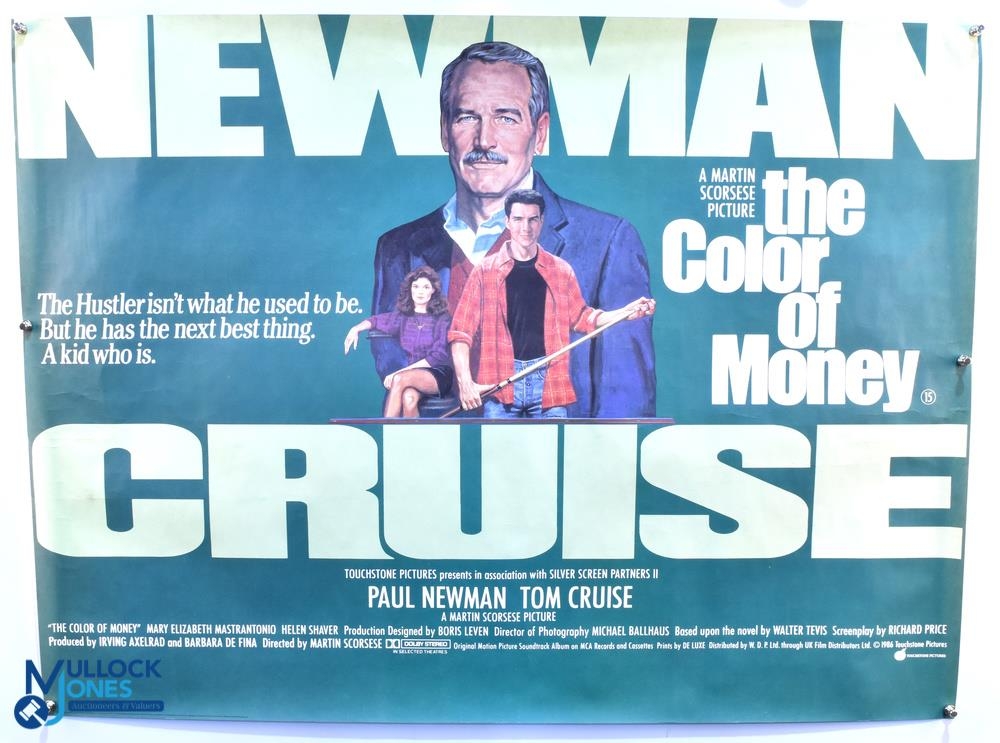 Original Movie/Film Poster - 1986 The Colour of Money Newman 40x30" approx. folds, kept rolled -