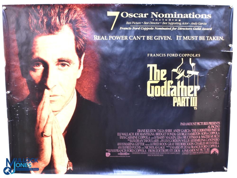 2x Movie / Film Posters The Godfather Part III 40x30" approx., kept rolled, creasing in places - Image 2 of 2