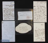 Selection of Autographs - featuring Robert Benton Seeley (1798-1886) - 'Father of the Publishing