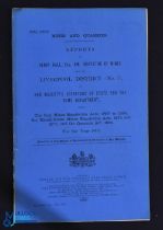Liverpool District - Mines & Quarries Report 1897. Home Office Report - includes details of 86