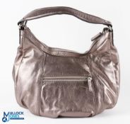 Boden Metallic Leather Shoulder Tote bag- looks unused G