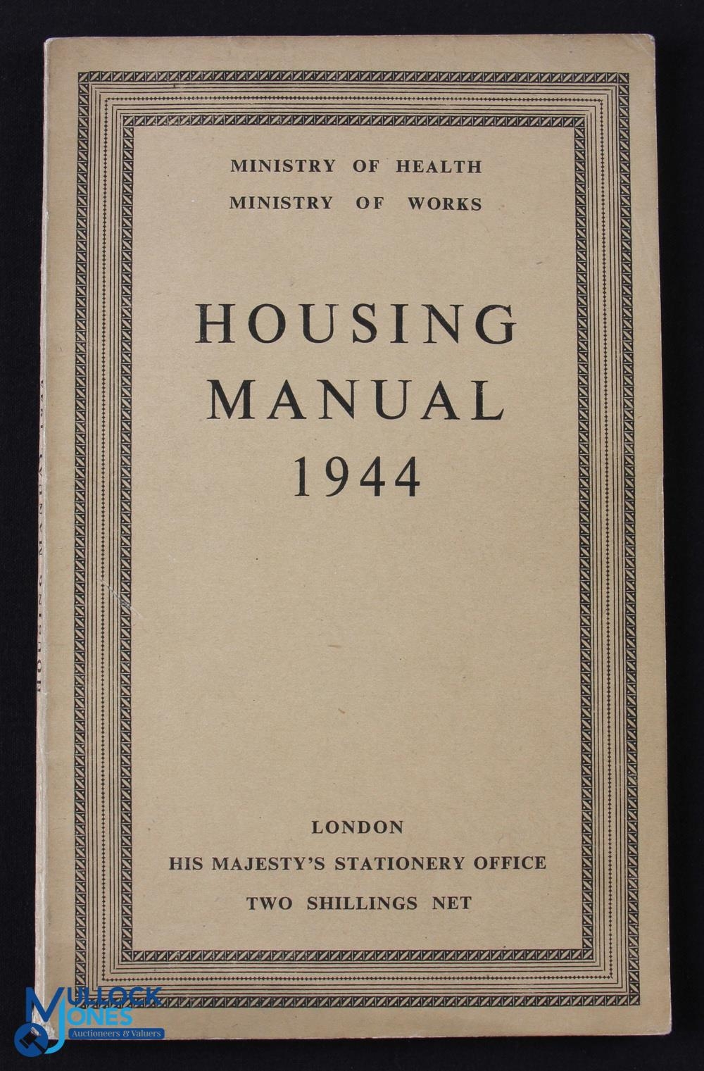 Housing Manual published for the Ministry of Works 1944. An extensive 104 page publishment with 24