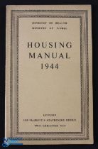 Housing Manual published for the Ministry of Works 1944. An extensive 104 page publishment with 24