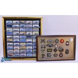 John Player Cigarette Cards Modern Naval Craft – a framed set 50 size 46cm x 50cm, plus a framed